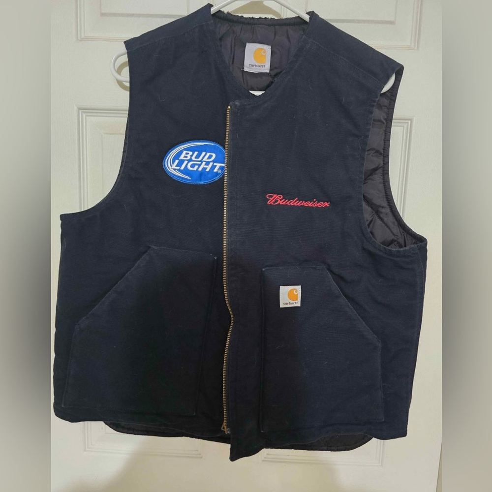 Vintage Carhartt budweiser vest
